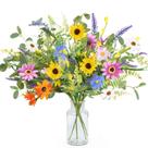 Buquê de flores artificiais GTIDEA Daisy 51 cm 4 pacotes