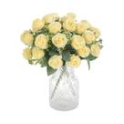 Buquê De Flores Artificiais Rosa Pink, Flores De Seda Falsas Para Decoração De Casa, Casamento,