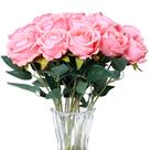 Buquê de flores artificiais SITUMEIZI Pink Roses, 15 unidades com caixa