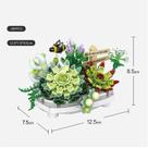 Buquê de flores: blocos de flores, suculentas, bonsai, kit de modelos DIY Assem Buquê de flores: blocos de flores, suculentas, bonsai, kit de modelos DIY Assem