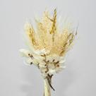 Buquê de flores desidratadas decoração capim branco