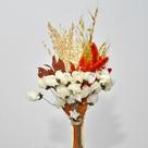 Buquê de flores desidratadas flores rabo de gato azul