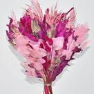 Buquê de flores desidratadas rosa decoração