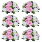 Buquê de flores NUPTIO Fake Flower Ball com 15 cabeças de rosa de plástico
