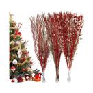 Buquê De Frutas Artificiais Com Glitter Para Decoração De Árvore De Natal, 9 a 18 Peças, Presentes