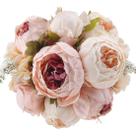 Buquê de peônia artificial Flojery Silk Vintage Home Decor