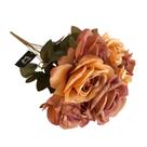 Buquê De Rosa Artificial Salmon 45Cm - Bela Flor