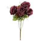 Buquê de Rosas 7 Flores Lilás Rustic 40cm - Vivaflor Decor