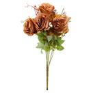 Buquê de Rosas 7 Flores Salmão Rustic 40cm - Vivaflor Decor