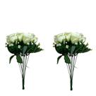 Buquê de Rosas Flor com Folhagem C/ 10 Rosas