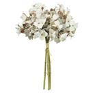 BUQUE HORTENSIA RAMALHETE C/FITA X3 (CREME OUTONO) 37cm