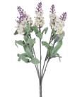 Buque lavanda 5 galhos creme