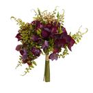 Buquê Ramalhete de Rosas Artificiais Marsala Formosinha