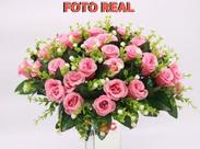 Buquê Rosas C/36 Flores Arranjo Enfeite Decolacao P Eventos