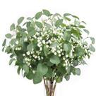 Buquês de flores artificiais Beferr Eucalyptus & Babys Breath
