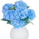 Buquês de flores artificiais LA.PONEE Blue Silk Hydrangea x6