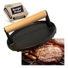 Burger Press Evelots Cast Iron Heavy Duty Pré-temperado