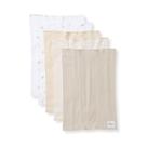 Burp Cloths Burt's Bees Baby 100% algodão orgânico, pacote com 5