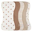 Burp Cloths Gerber Baby, pacote com 5 unidades, Rust Tan, 27 x 53 cm