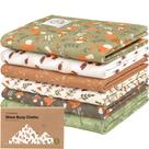 Burp Cloths KeaBabies, pacote com 6 unidades de algodão orgânico, menino e menina