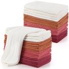 Buryeah, 20 peças de panos de algodão para arrotar bebês, 25 x 50 cm, multicoloridos Buryeah, 20 peças de panos de algodão para arrotar bebês, 25 x 50 cm, multicoloridos