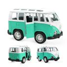 Bus Mini Pull Back Sliding Alloy Bus e ônibus escolar, Simul