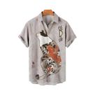 Bushido japonês Pet roupas, camisa havaiana unisex, gato animal 3D Print, verão, 2024 Bushido japonês Pet roupas, camisa havaiana unisex, gato animal 3D Print, verão, 2024