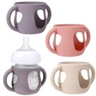BUSOHA Fundas de Silicona con Asa para Biberones Avent de 120 ml - Paquete de 3