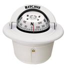 Bússola Náutica Ritchie Hf-50 De Embutir 12V Em Led Lancha