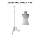 Busto Costureira Feminino Tam 40 C/ Pedestal Vintage- Sofisticado e Resistente