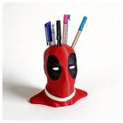 Busto Deadpool Porta Canetas Organizador de Mesa Geek Decorativo