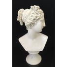 Busto Decorativo 31cm Poliresina Branca Deusa Formosa Busto Decorativo 31cm Poliresina Branca Deusa Formosa