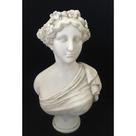 Busto Decorativo Branco Poliresina Mulher Grega Formosa