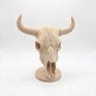 Busto Figure Estatua Cabeça De Gado Boi Touro 18 cm Esqueleto