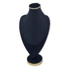 Busto FLECHA Base Forrado PRETO - Base Redonda COM BORDA Tam: PEQUENO
