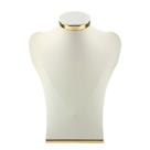 Busto Mavi Gold Prisma Expositor de Joias 30 Cm