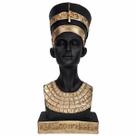 Busto Rainha Nefertiti Egito Resina Enfeite Preto E Dourado Busto Rainha Nefertiti Egito Resina Enfeite Preto E Dourado