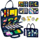 Busy Board Book Qizfun Dinosaur Montessori Toy de 1 a 4 anos