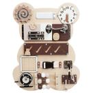 Busy Board Montessori Music & Locking Toy Wooden Kids