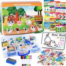 Busy Book RichBoy Montessori com caixa de armazenamento para crianças de 3 anos ou mais