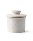 Butter Crock XELA Ceramic Salpiced White com linha de água Butter Crock XELA Ceramic Salpiced White com linha de água
