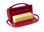 Butter Dish Better Dish Flip-Top sem espalhador (vermelho)