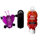 Butterfly massageador e estimulador + gel estimulante feminino intt