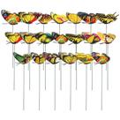 Butterfly Stakes MECCANIXITY 30 unidades de PVC impermeável amarelo