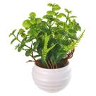Buxus Artificial 15cm com Pote Plástico Verde Decorativo