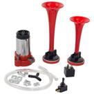 Buzina 2 Cornetas Ar 12v Universal + Compressor E Mangueira - Vetor VT042