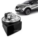Buzina Automotiva Captur 2017 a 2024 Am80sx L Conector Sicma Marrom Grave 12v Caracol 2 Terminais