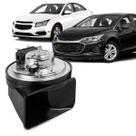Buzina Automotiva Fiamm Cruze 2012 a 2023 Am80sx H Conector Uscar Agudo 12v Caracol 2 Terminais