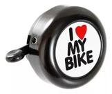 Buzina Bicicleta Campainha Trim Trim I Love My Bike Preta