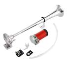 Buzina Caminhão Marítima Ar C/ Compressor 12V Metal Cromada